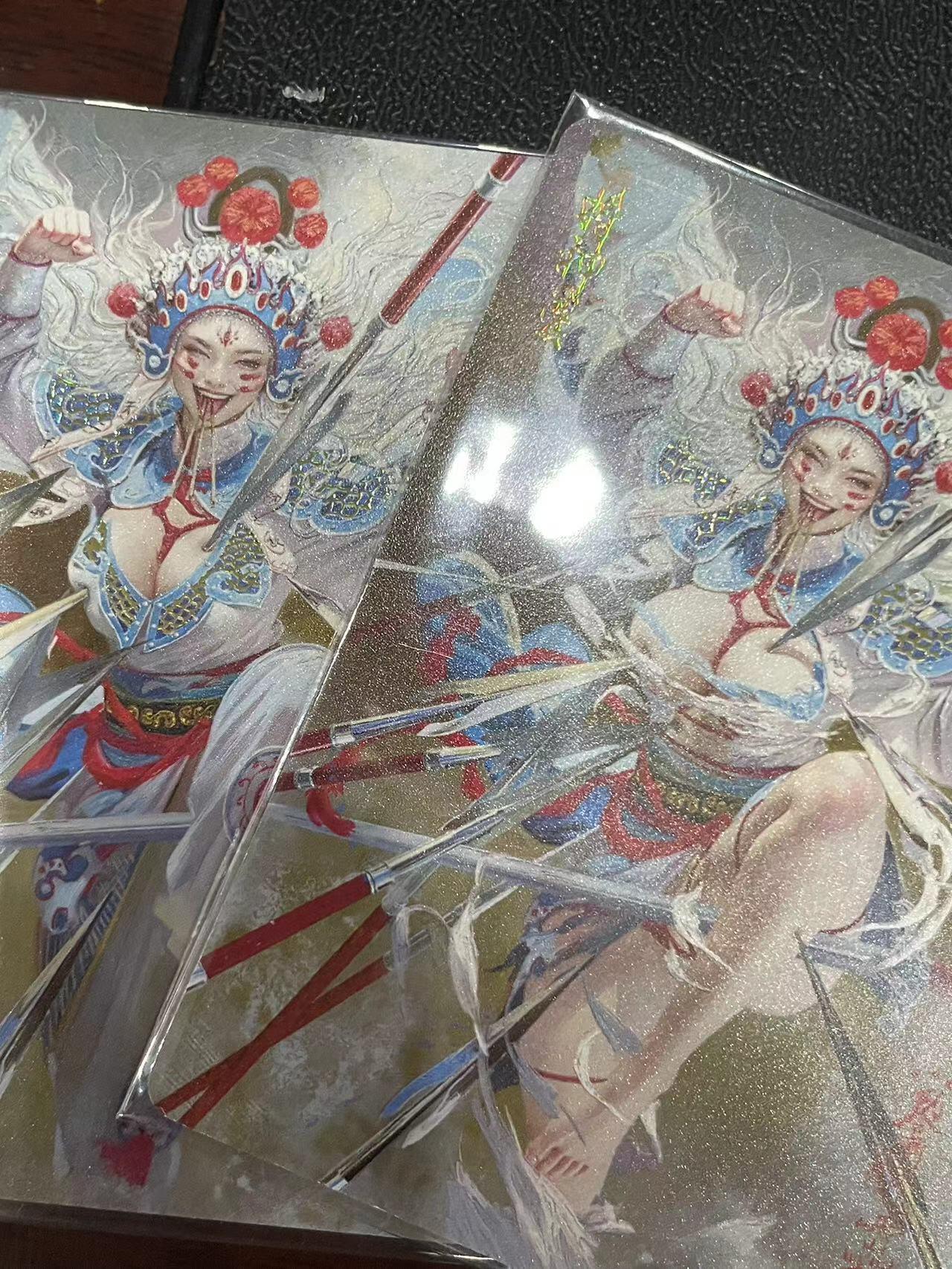 寸草不生拍卖会 第十三期 （ 持续收拍中） 燎原卡牌 ST-Brush 老师 刷子老师作品 幻彩双服饰 -将神婆