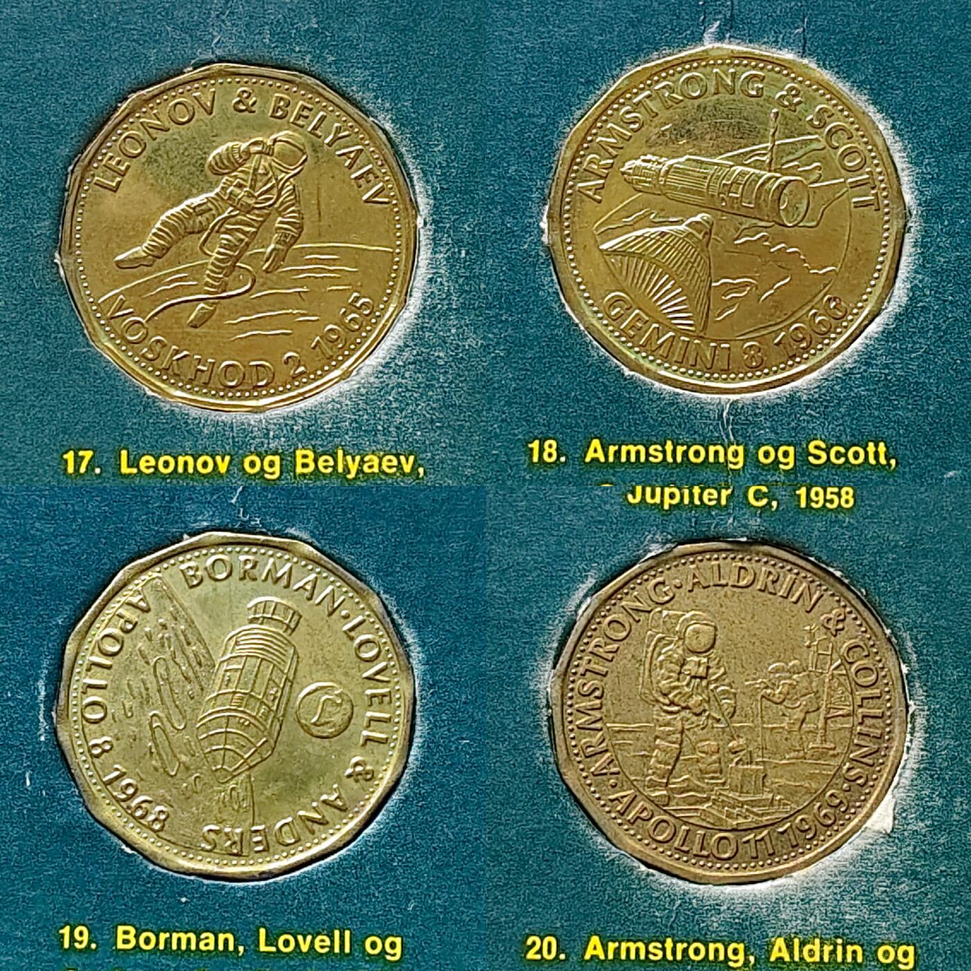 【全场包邮】纯粹捡漏拍475场（免费代拍第12场） 【纪念章】荷兰壳牌太空征服-从希腊神话到月球探秘-航空航天纪念套章-共计20枚