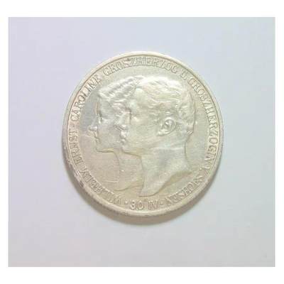 【银】德国萨克森魏玛爱森纳赫1903年结婚2马克银币 带原光 发行量仅4万 - 【银】德国萨克森魏玛爱森纳赫1903年结婚2马克银币 带原光 发行量仅4万