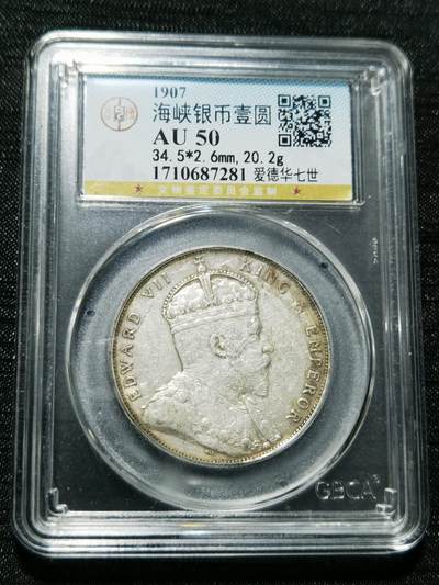 天下钱庄专场欢迎参拍 - 爱德华七世海峡一元银币