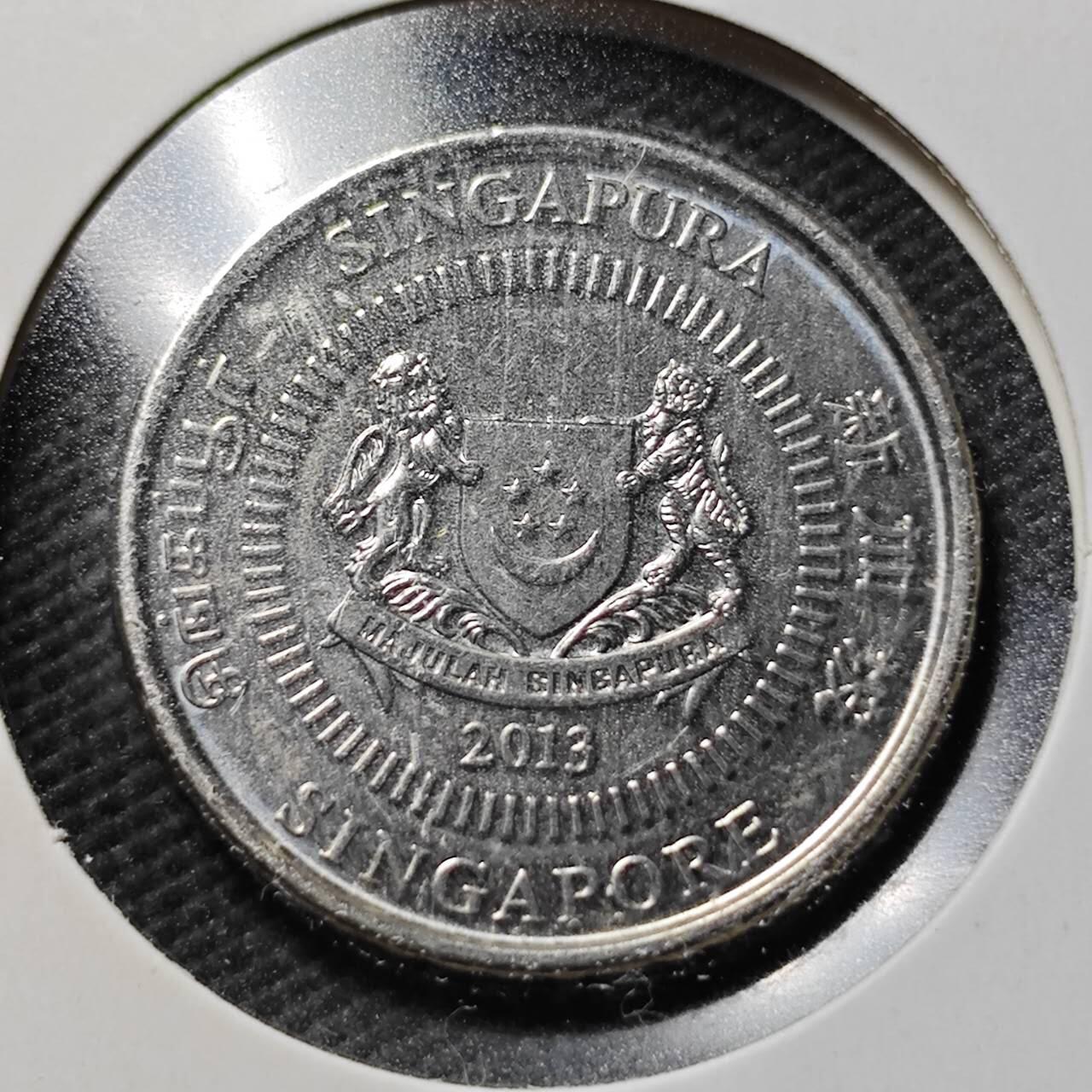 KK钱币收藏小铺  第365场  2月预留时间 周末发货  新加坡50分