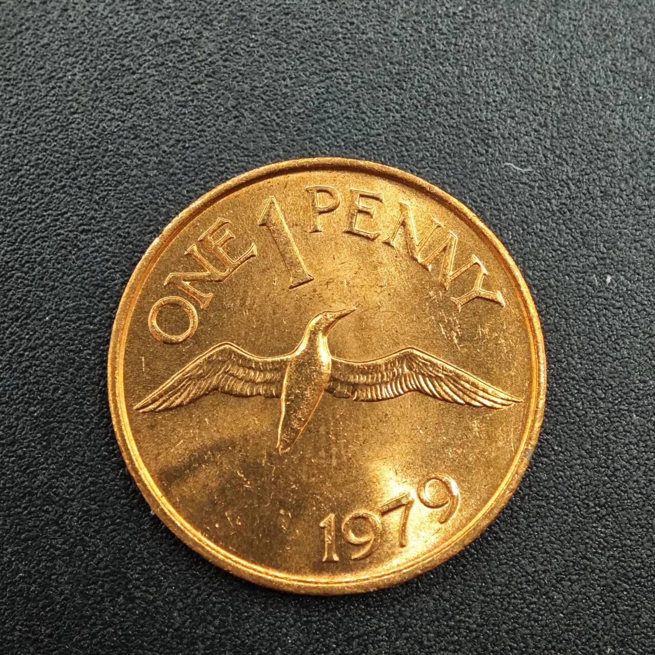 【淘币小摊】实时拍第七百九十拍   散币场   满百包邮可预留二周 每周一统一发货   根西岛1979年一便士铜币