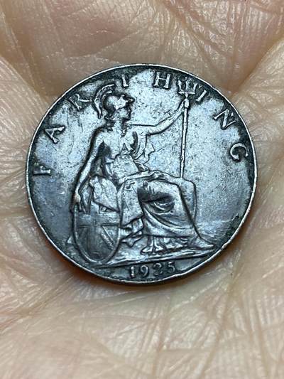 2025年第一百二十四场(总第一百五十场）外国好品散币(免佣金) - 英国🇬🇧1925年1法新(乔治五世第二版，关门年)