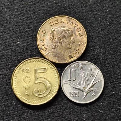 【全场包邮】纯粹捡漏拍474场（免费代拍第11场） - 墨西哥各年份散币3枚一组