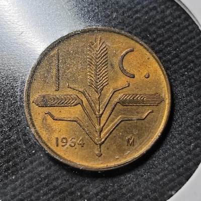 KK钱币收藏小铺  第365场  2月预留时间 周末发货 -  1964墨西哥1分铜币 好品