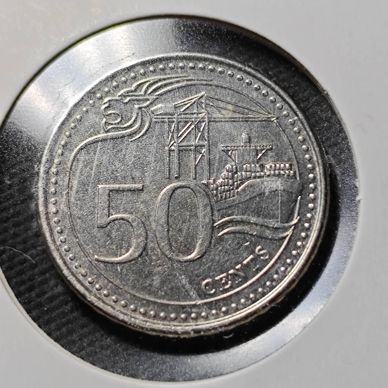 KK钱币收藏小铺  第365场  2月预留时间 周末发货  新加坡50分