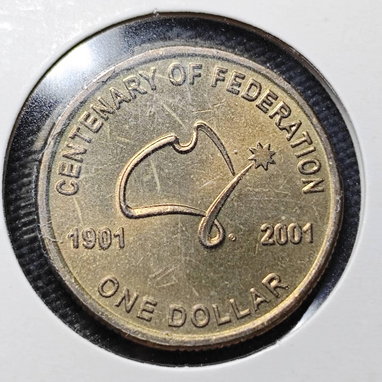 KK钱币收藏小铺  第365场  2月预留时间 周末发货  澳大利亚1元纪念币 好品