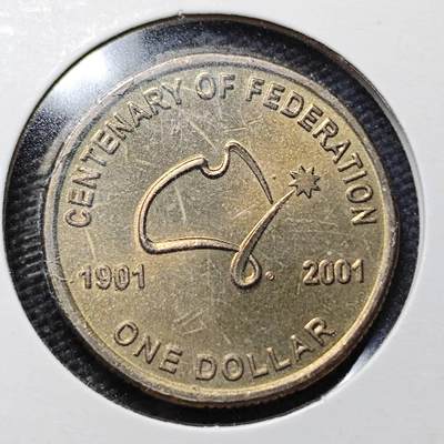 KK钱币收藏小铺  第365场  2月预留时间 周末发货 -  澳大利亚1元纪念币 好品