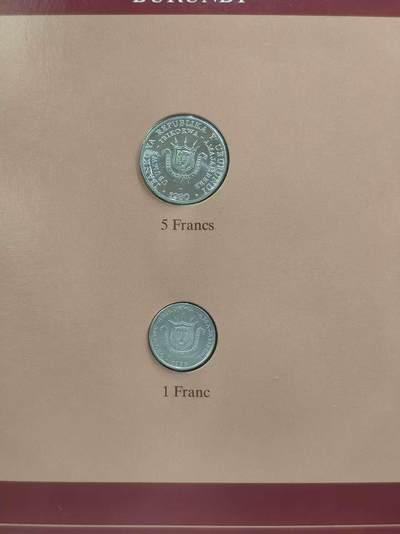 G&W世界散币，银币处理专场（第35场） - 富兰克林-布隆迪2枚套