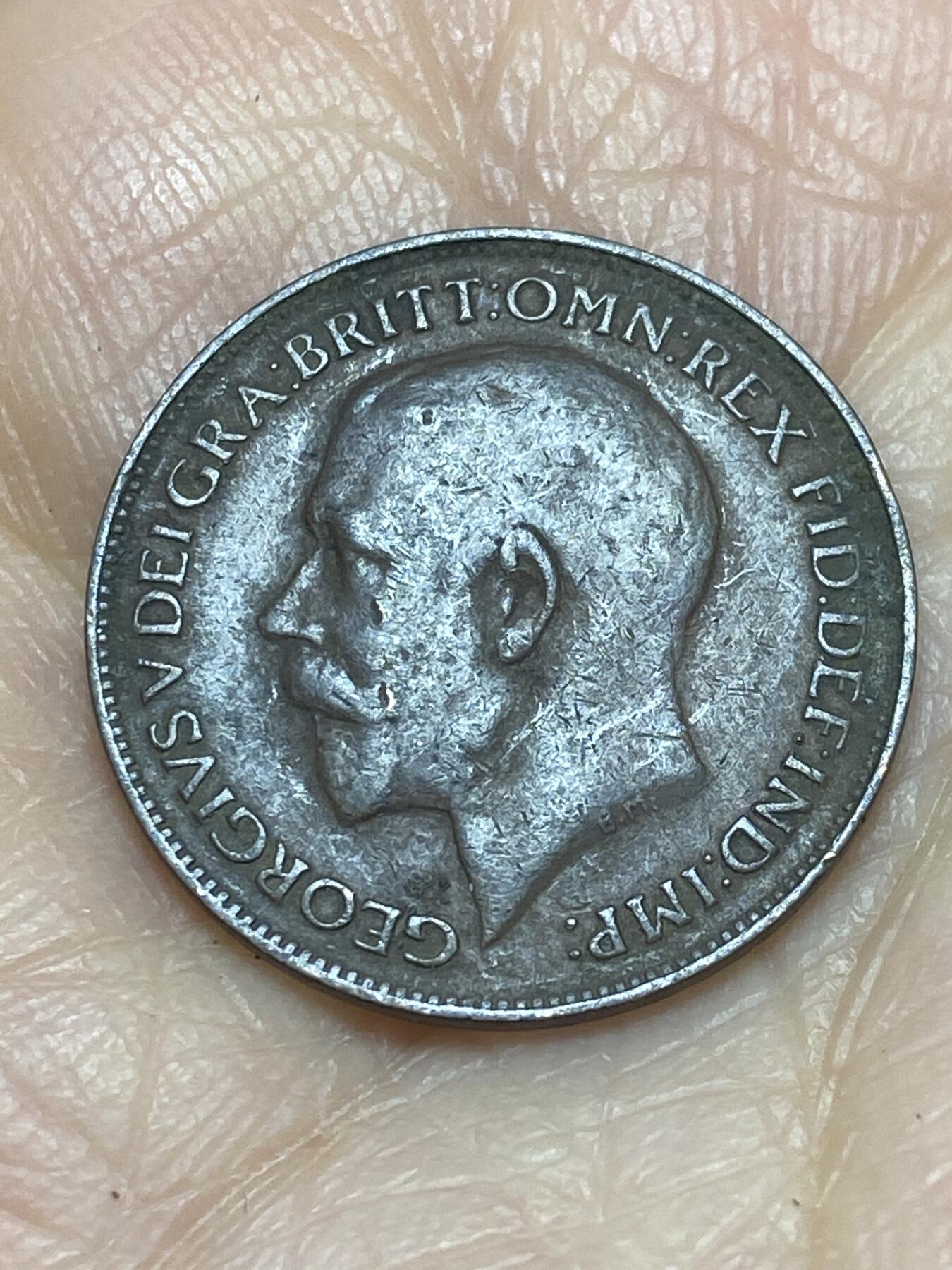 2025年第一百二十四场(总第一百五十场）外国好品散币(免佣金) 英国🇬🇧1923年1法新(乔治五世第二版)