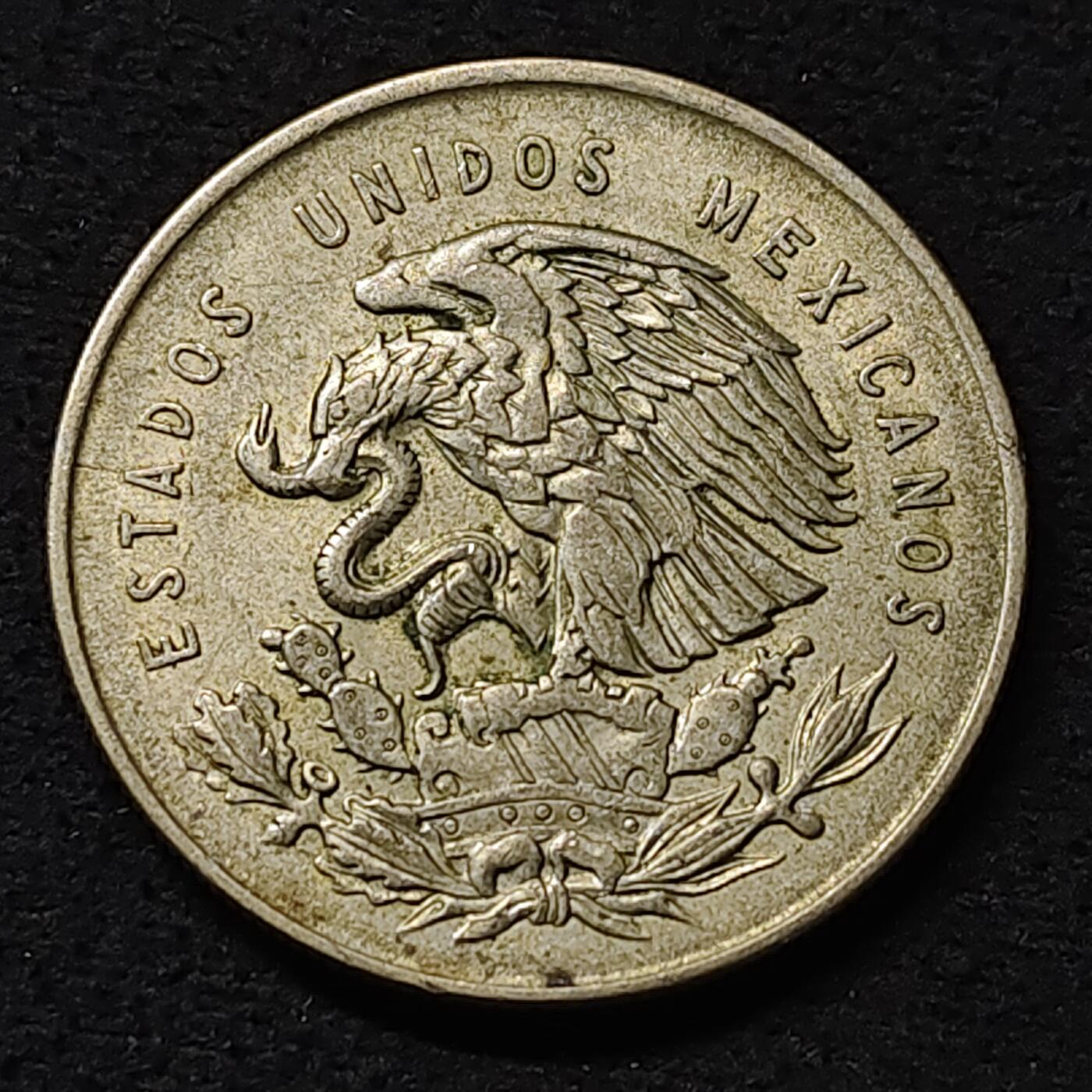 【全场包邮】纯粹捡漏拍474场（免费代拍第11场） 墨西哥1950年1比索莫雷洛斯（32毫米13.33克）银币