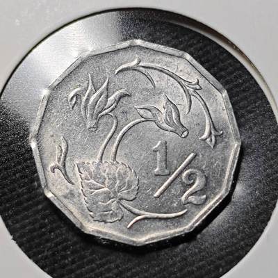 KK钱币收藏小铺  第365场  2月预留时间 周末发货 -  1983塞浦路斯1/2分 好品
