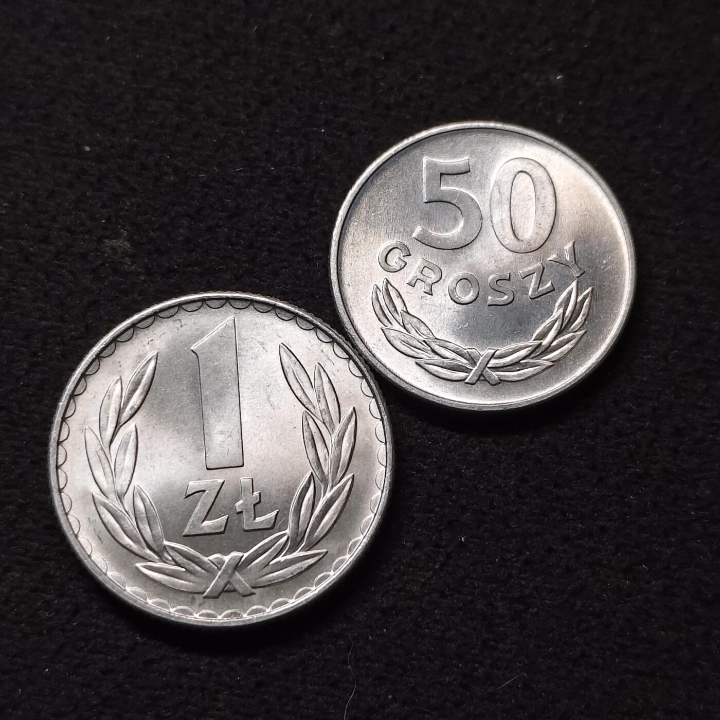 【全场包邮】纯粹捡漏拍474场（免费代拍第11场） 波兰1975年50G-1Z原光好品2枚套币
