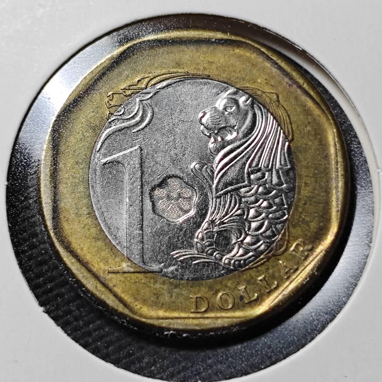 KK钱币收藏小铺  第365场  2月预留时间 周末发货  新加坡1元