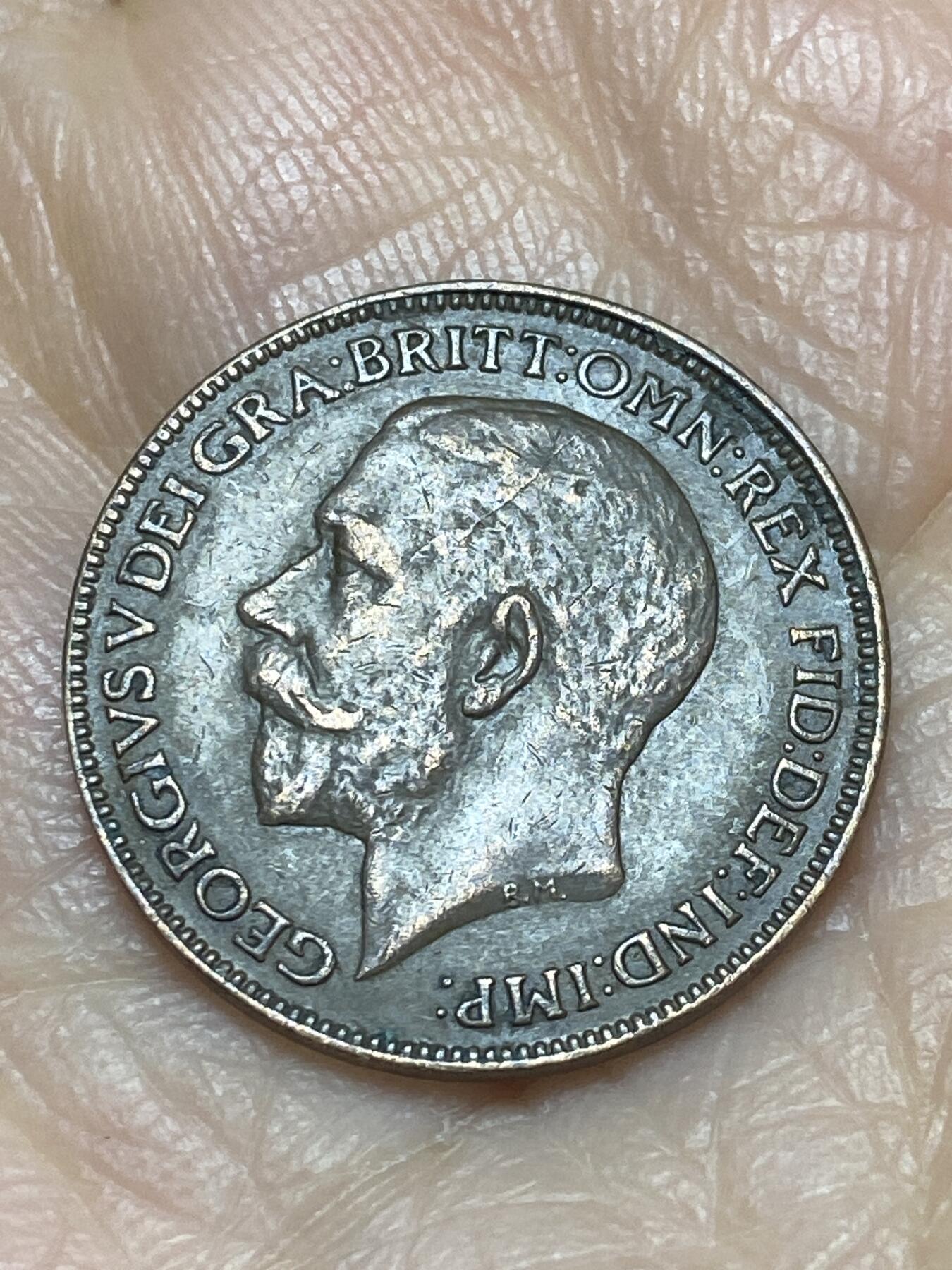 2025年第一百二十四场(总第一百五十场）外国好品散币(免佣金) 英国🇬🇧1925年1法新(乔治五世第二版，关门年)