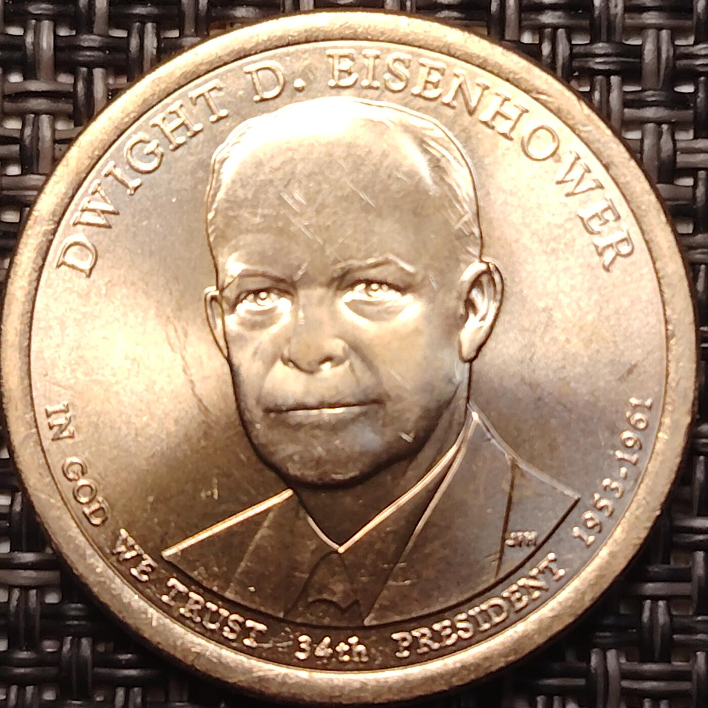 布加迪🐬～世界钱币(上海)🌾第 258 期 /  各国套币和散币 美国🇺🇸总统币 第34任 德怀特·D·艾森豪威尔(1953-1961)