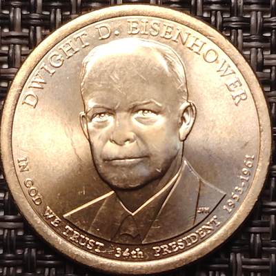布加迪🐬～世界钱币(上海)🌾第 258 期 /  各国套币和散币 - 美国🇺🇸总统币 第34任 德怀特·D·艾森豪威尔(1953-1961)