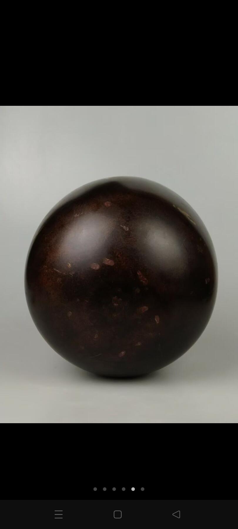 清代晚期:【僧磬 铜钵】撒金纯铜、为高僧外出化缘与做法事所用、保存完整、尺寸重量如图！