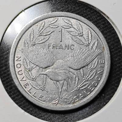 KK钱币收藏小铺  第365场  2月预留时间 周末发货 -  1977法属新喀里多尼亚1法郎