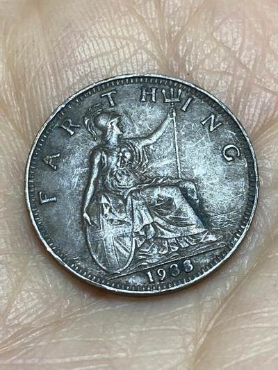 2025年第一百二十五场(总第一百五十一场）外国好品散币(免佣金) - 英国🇬🇧1933年1法新(乔治五世第三版)