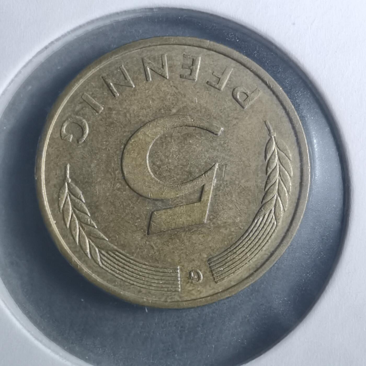 沼泽如烟--第893场 德国1991年5芬尼