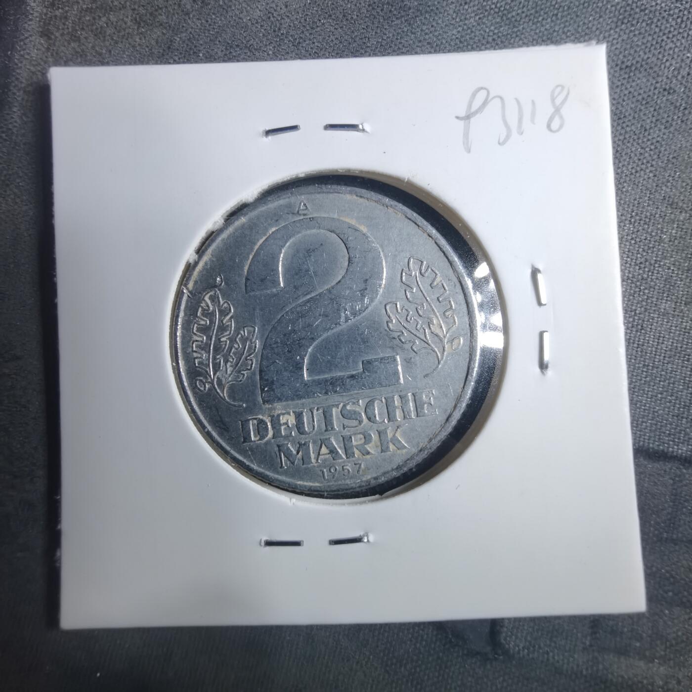 沼泽如烟--第893场 东德1957年2马克