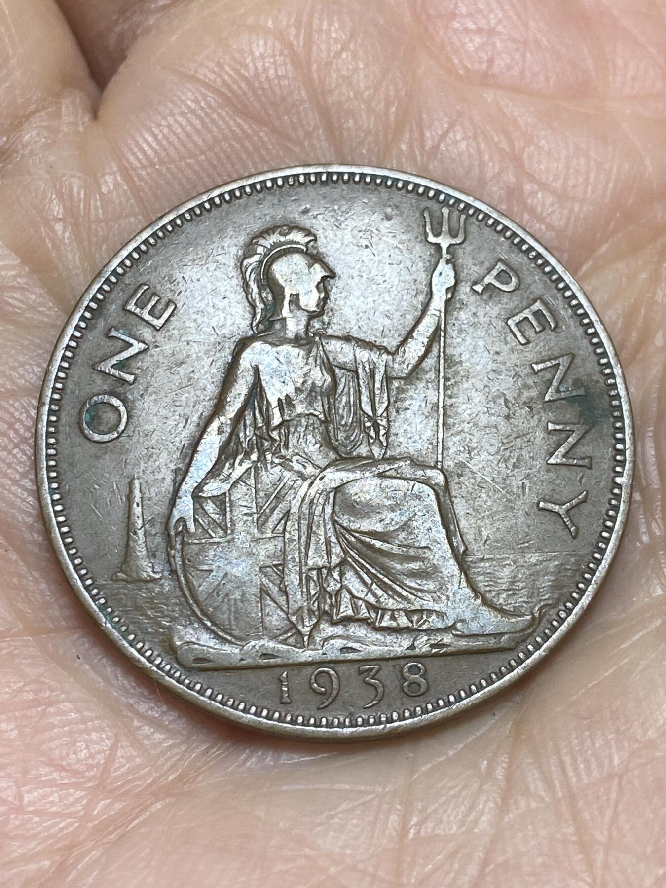 2025年第一百二十五场(总第一百五十一场）外国好品散币(免佣金) 英国🇬🇧1938年1便士(乔治六世第一版)