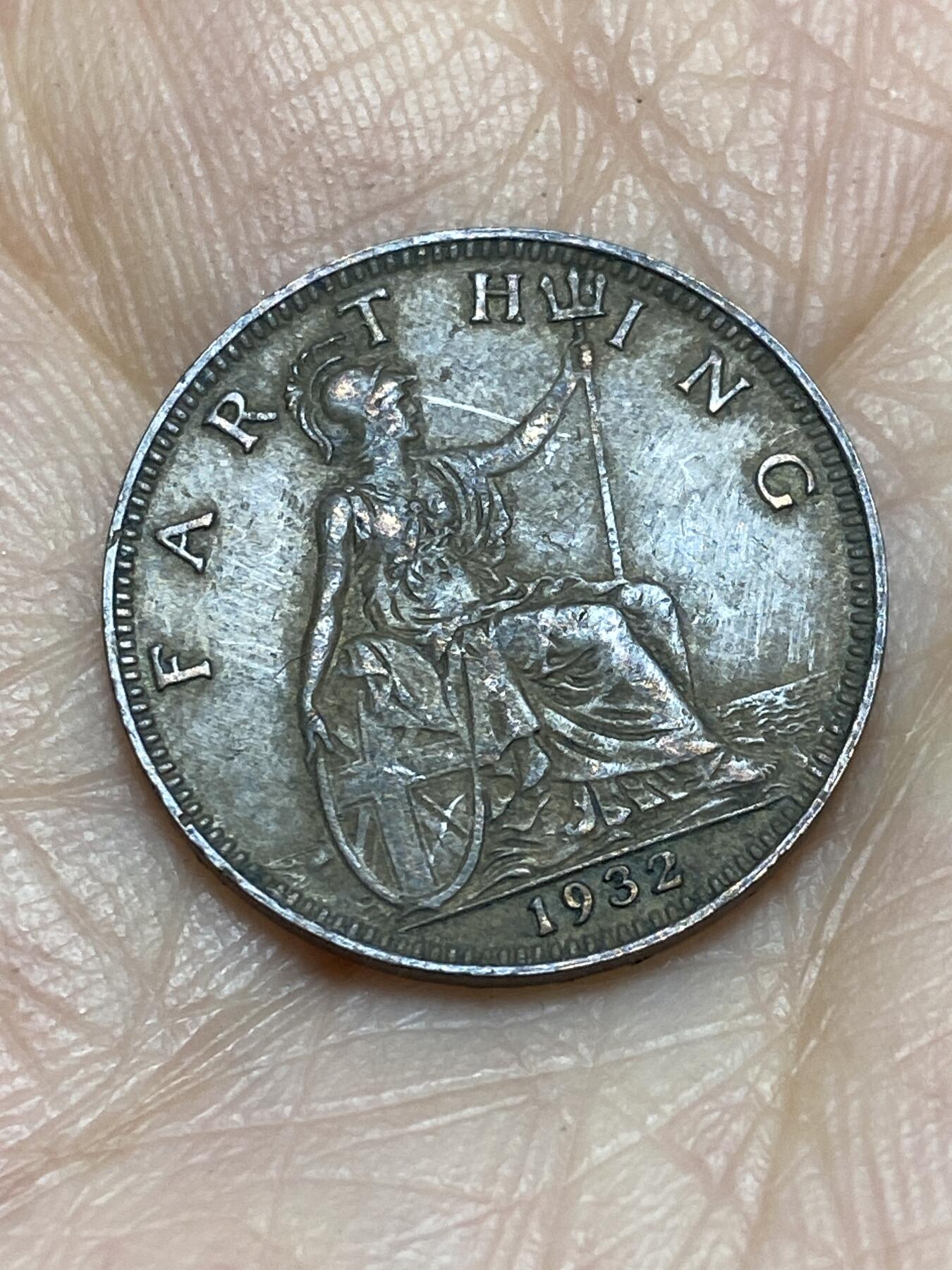 2025年第一百二十五场(总第一百五十一场）外国好品散币(免佣金) 英国🇬🇧1932年1法新(乔治五世第三版)