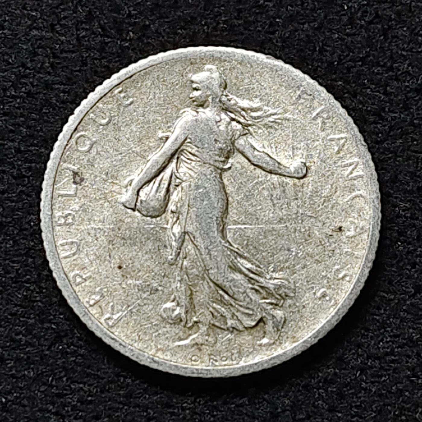 【全场包邮】纯粹捡漏拍474场（免费代拍第11场） 法国1916年播种女神1法郎银币