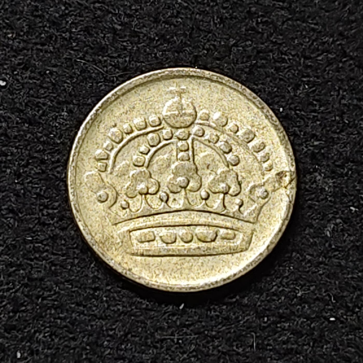 【全场包邮】纯粹捡漏拍474场（免费代拍第11场） 瑞典1962年古斯塔夫六世10欧尔银币