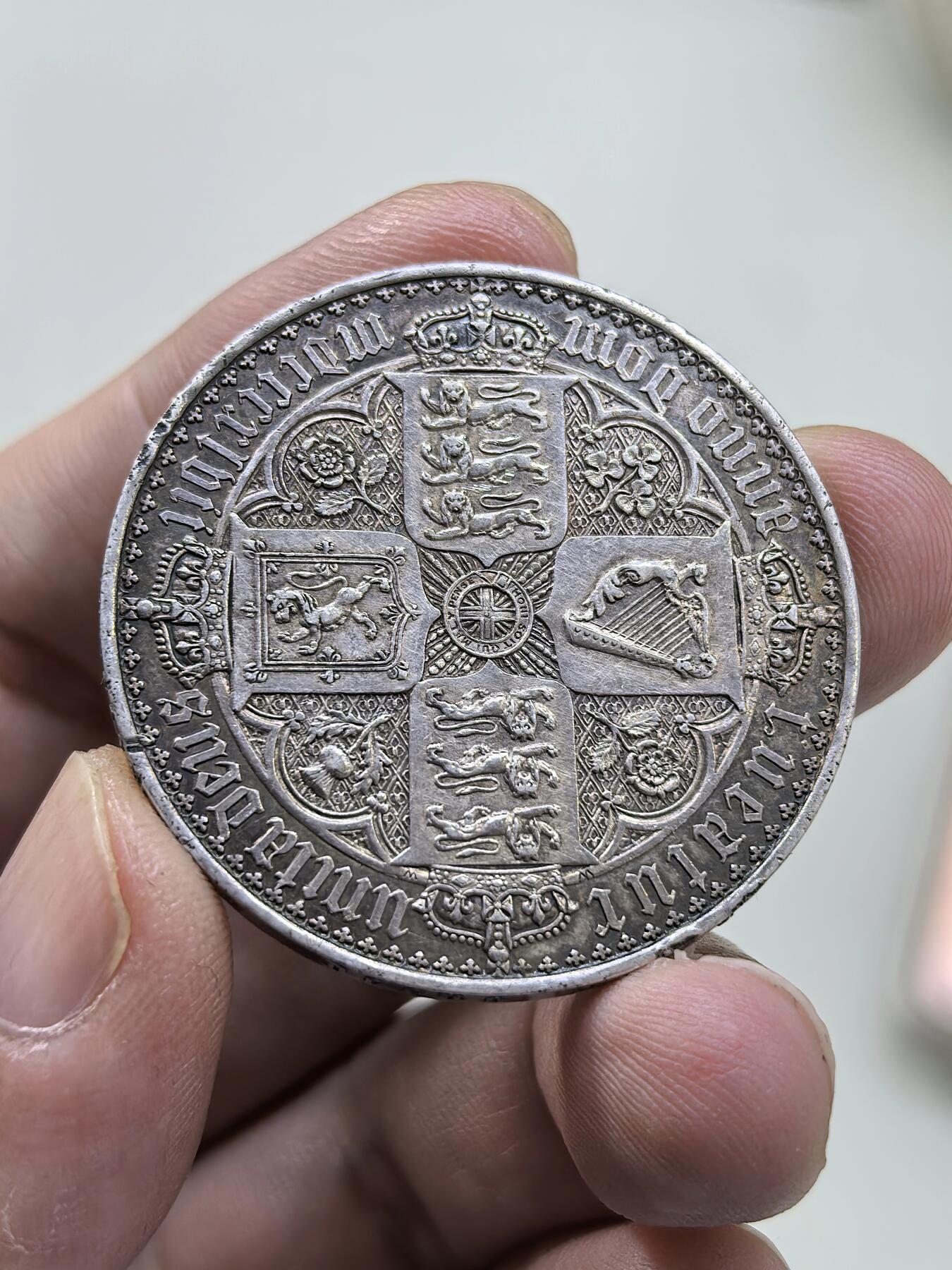 博洋堂“物美丰成”11月精品专场暨第145期（全场包邮） 英国1847年维多利亚女王哥特克朗 大名誉品