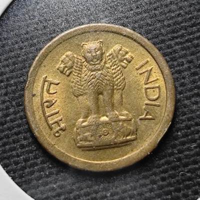 KK钱币收藏小铺  第365场  2月预留时间 周末发货 -  1963印度1派沙铜币 好品