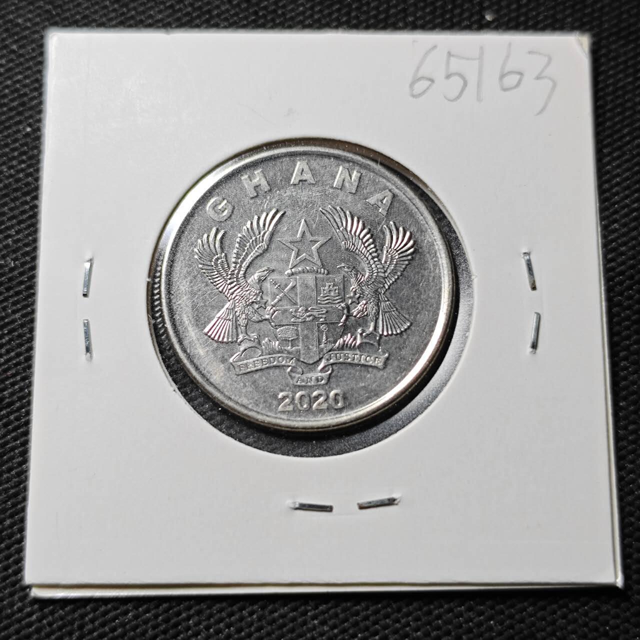 KK钱币收藏小铺  第365场  2月预留时间 周末发货  2020加纳50分