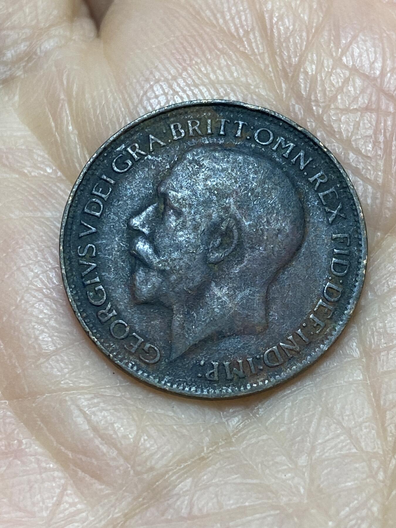 2025年第一百二十四场(总第一百五十场）外国好品散币(免佣金) 英国🇬🇧1923年1法新(乔治五世第二版)