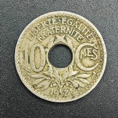 【淘币小摊】实时拍第七百九十拍   散币场   满百包邮可预留二周 每周一统一发货   - 法国1921年10分镍币