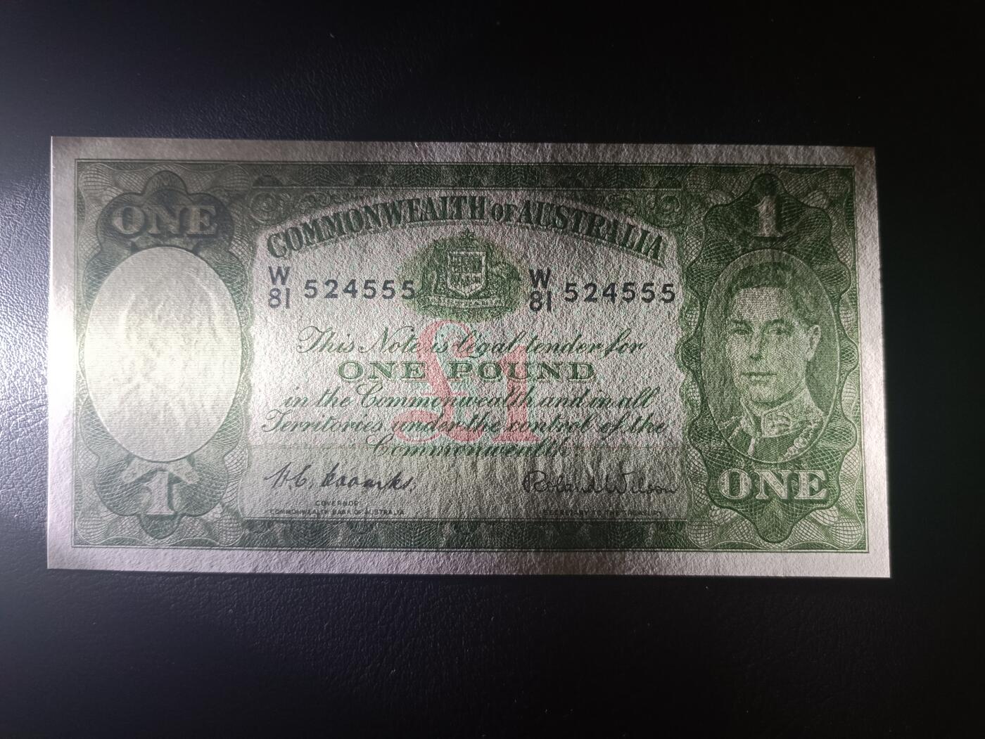 2025十一月第二期，总第200期 澳大利亚1938版1镑UNC-豹子号555，乔治六世国王和牧羊浮雕