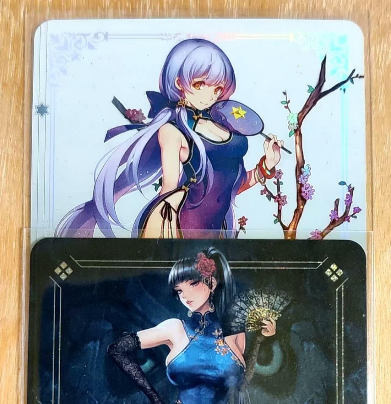 龙虎卡牌第六二场 百里霸场 （无佣金，周六结拍，欢迎送拍） 彩闪2张 疾风卡牌 旗袍少女大长腿