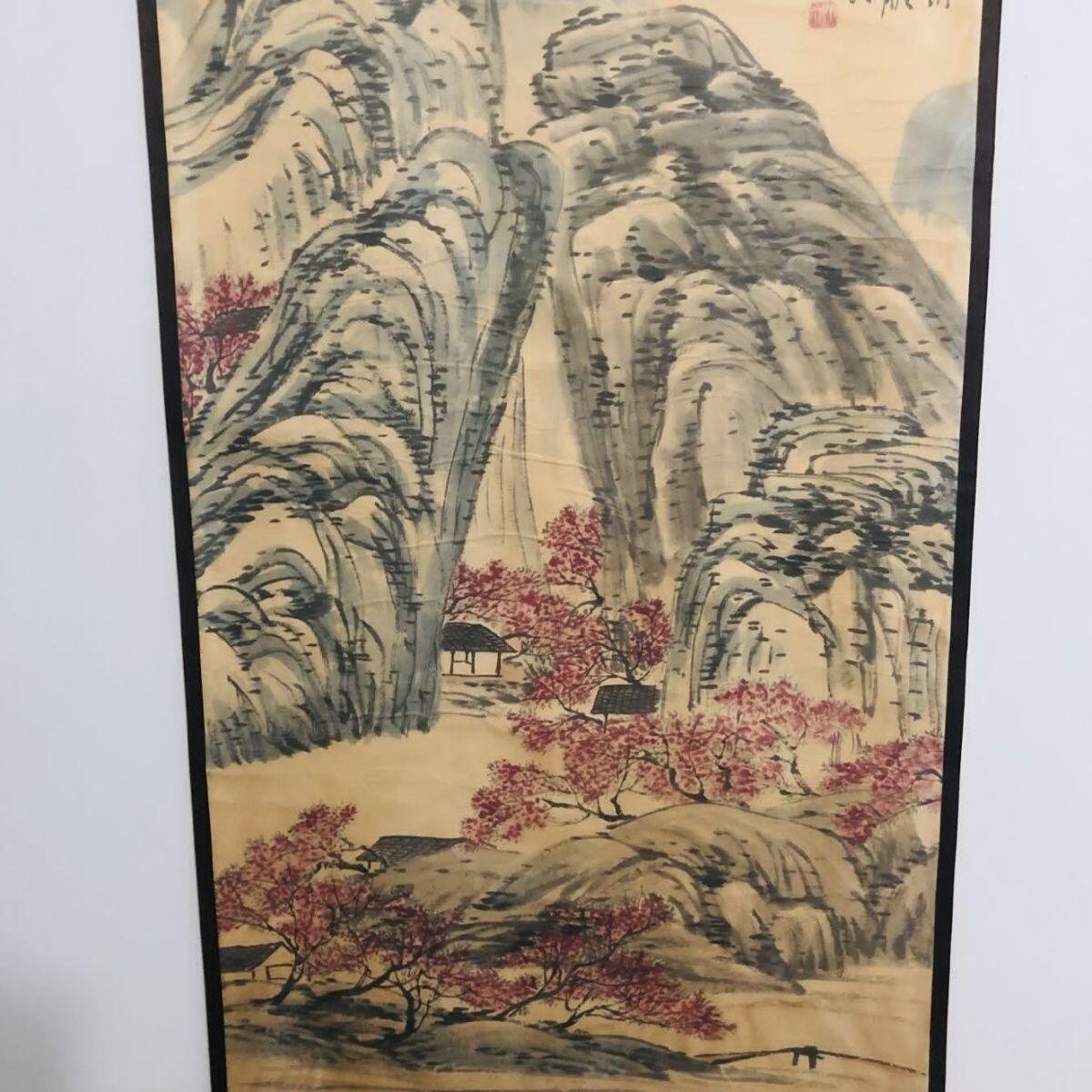 听雨轩（19）仿古装饰画专场  齐白石山水画 （仿古装饰画）