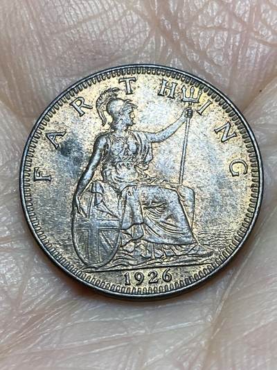 2025年第一百二十五场(总第一百五十一场）外国好品散币(免佣金) - 英国🇬🇧1926年1法新(乔治五世第三版，首发年)