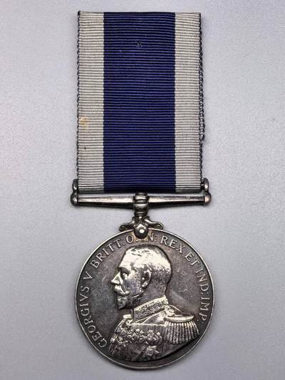 小驴勋章奖章收藏11月8日周六晚6点拍卖（珍爱和平，收藏战争，铭记历史，勿忘国耻，忠党爱国。有偿代拍，送拍规则在简介最后，参拍须阅读规则后再参拍，关系到运费包装发货时效真假辨别等关键信息，拍卖时不再发原图，看大图店主微信码在最后拍品里） - 英国海军长期服役奖章，银质，打有边铭