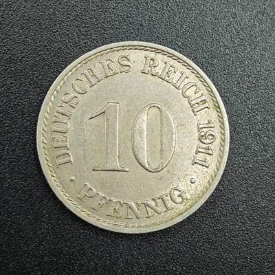 【淘币小摊】实时拍第七百九十拍   散币场   满百包邮可预留二周 每周一统一发货   - 德国1911年10芬妮镍币