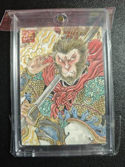 天玑星卡拍第136期《11.10周一截拍》持续收拍收评中 满赠卡需备注 - 【手绘卡】张先军 齐天大圣 手绘卡