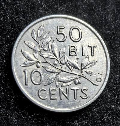 西班牙、丹属西印度、法属殖民地、乌拉圭银币古铜币，周五晚上九点倒数截拍，满百包邮，可寄存半年，喜欢朋友微信扫描二维码可直接参拍 - UNC丹属西印度1905年10分银币，km78