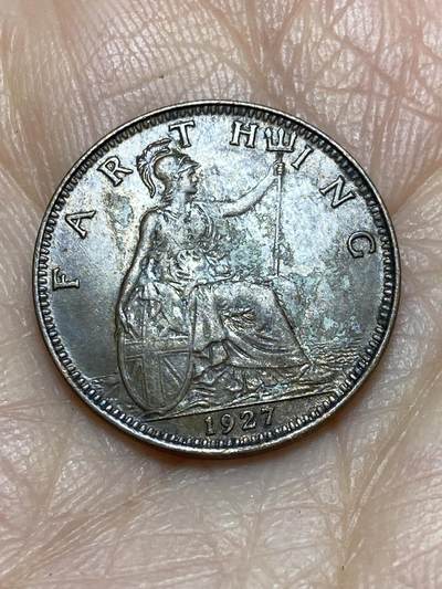 2025年第一百二十四场(总第一百五十场）外国好品散币(免佣金) - 英国🇬🇧1927年1法新(乔治五世第三版)