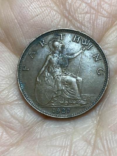 2025年第一百二十四场(总第一百五十场）外国好品散币(免佣金) - 英国🇬🇧1927年1法新(乔治五世第三版)