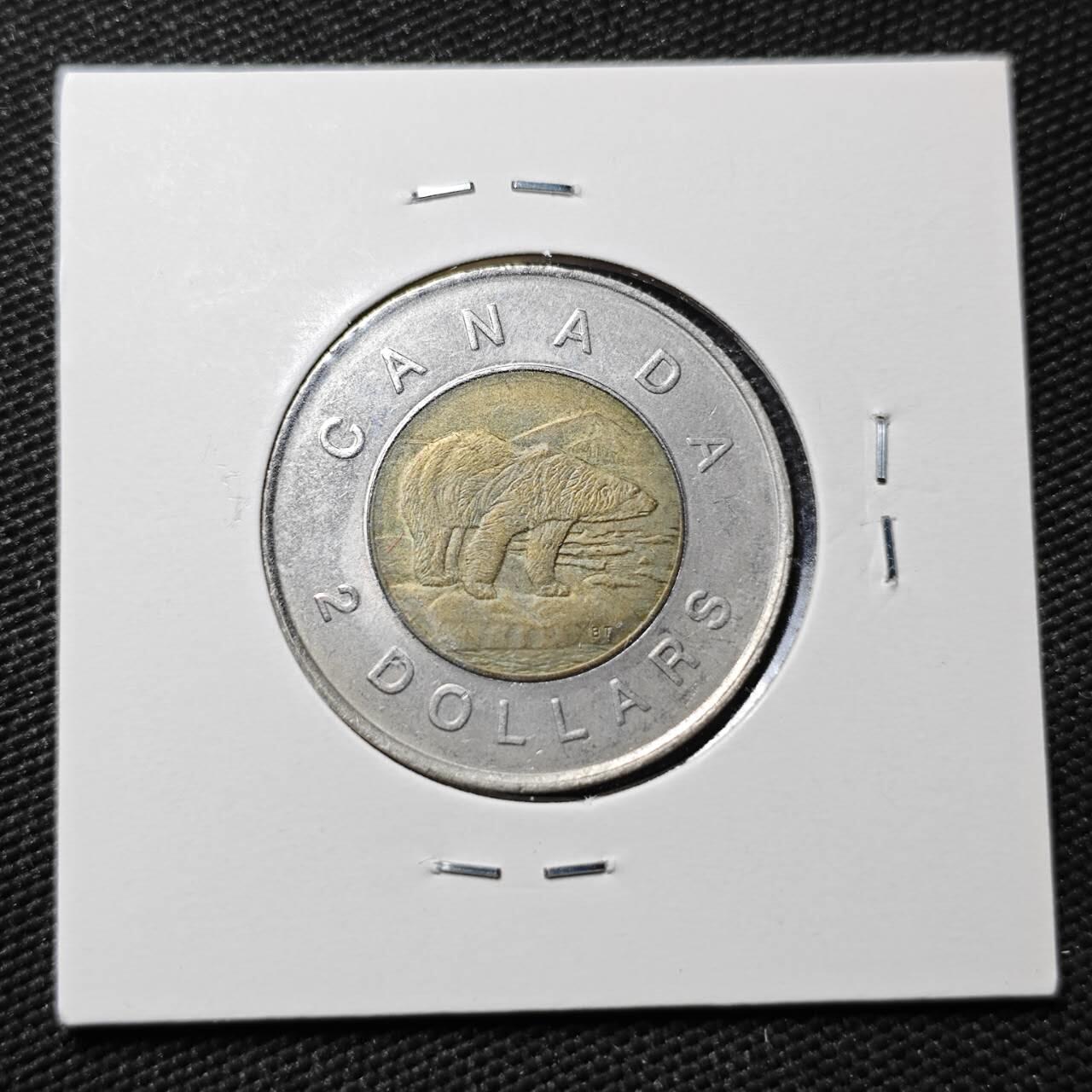 KK钱币收藏小铺  第365场  2月预留时间 周末发货  加拿大2元