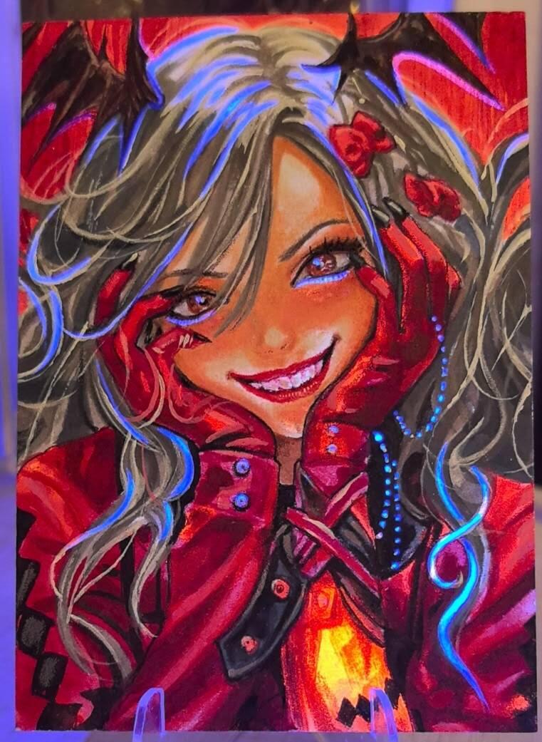 丫丫卡拍第16期（11月7日22点截拍） 【手绘卡】恶魔少女（特效）