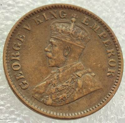  外国优质老铜币银币，周六九点倒数截拍，满百包邮，可寄存半年，喜欢朋友微信扫描二维码可直接参拍 - 印度1934年1/4安娜