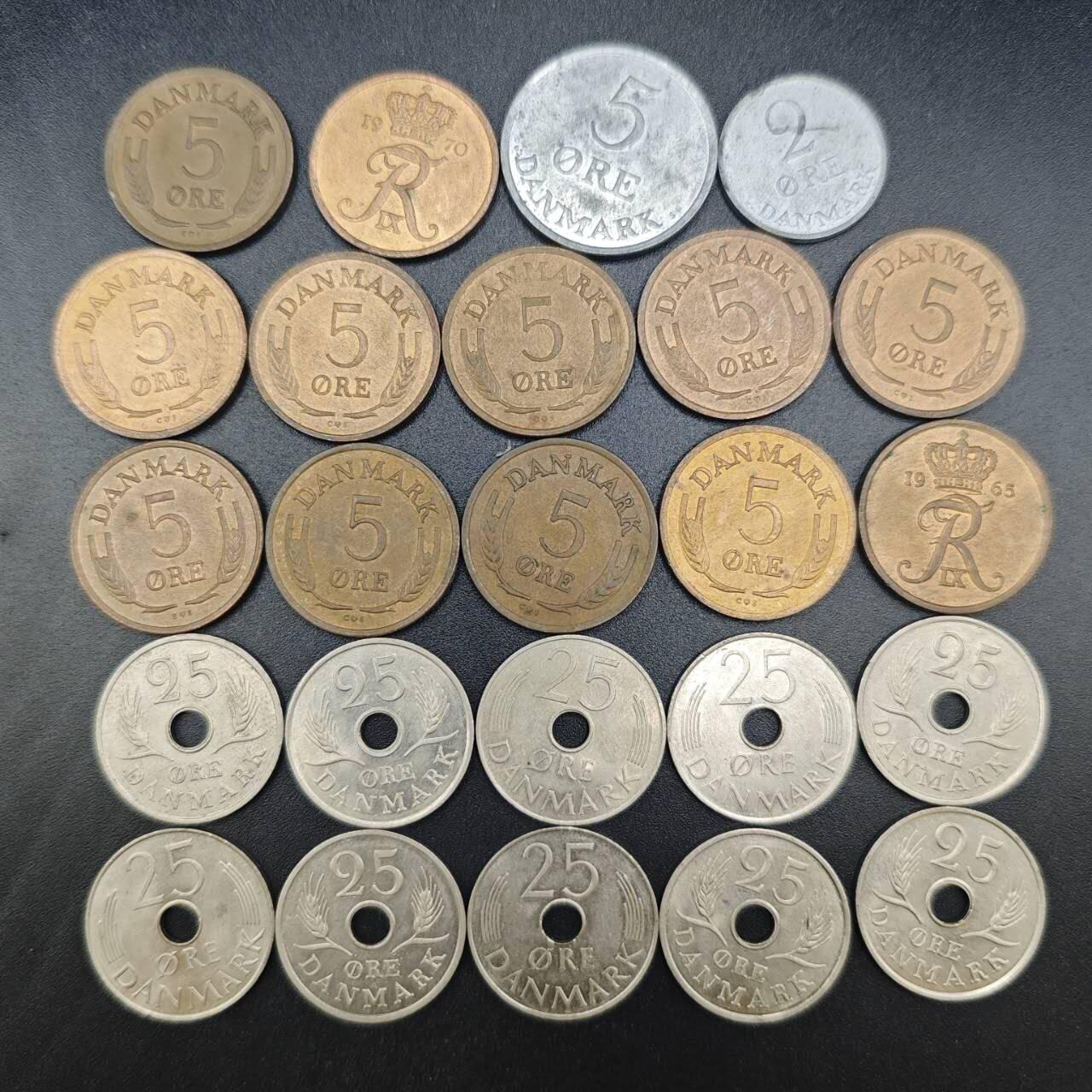 【淘币小摊】实时拍第七百九十拍   散币场   满百包邮可预留二周 每周一统一发货   丹麦24枚