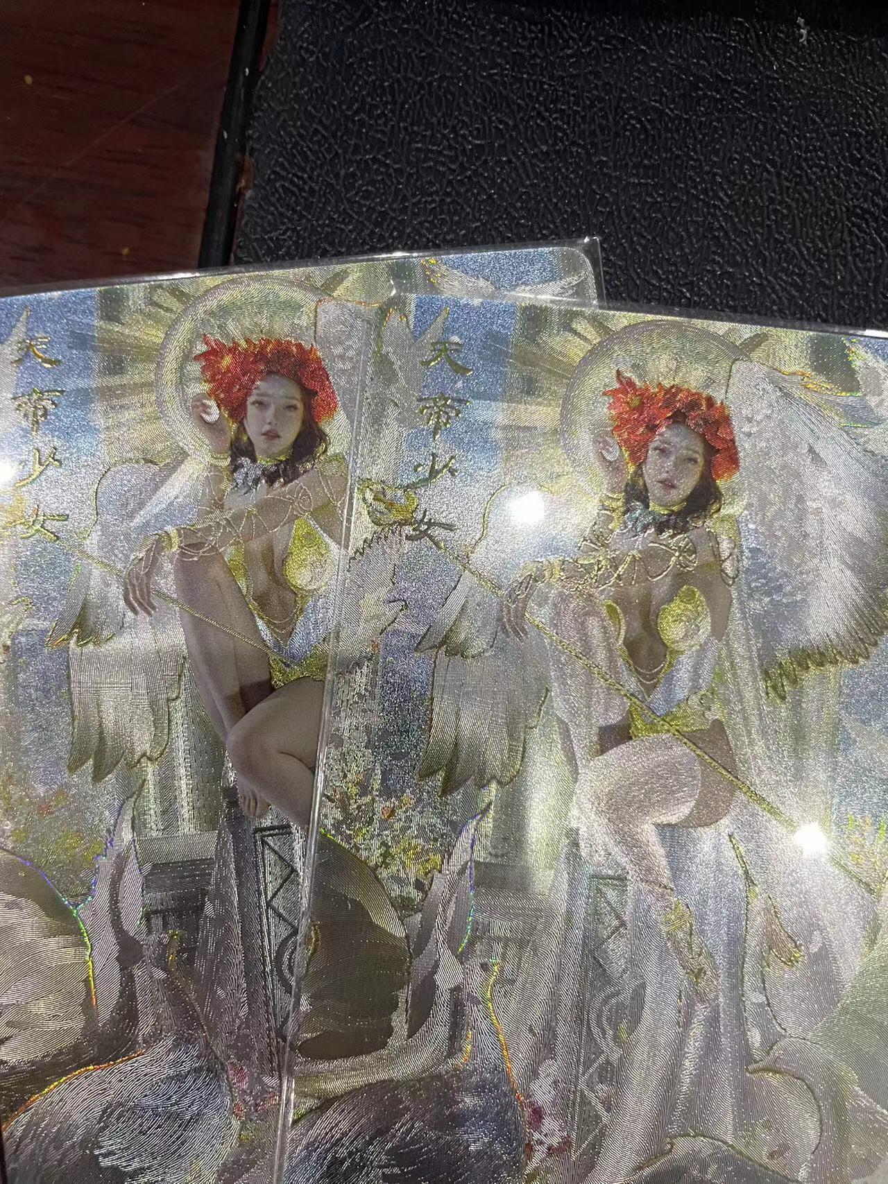 寸草不生拍卖会 第十三期 （ 持续收拍中） 燎原卡牌 ST-Brush 老师 刷子老师作品 幻彩折光双服饰-天帝少女